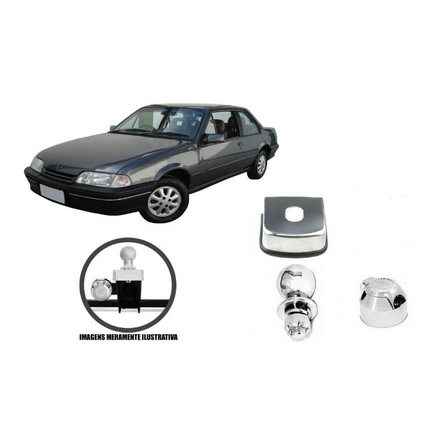 Engate Reboque Chevrolet Monza 1991 A 1995 Bicudo Ou Tubarao Homologado Rabicho