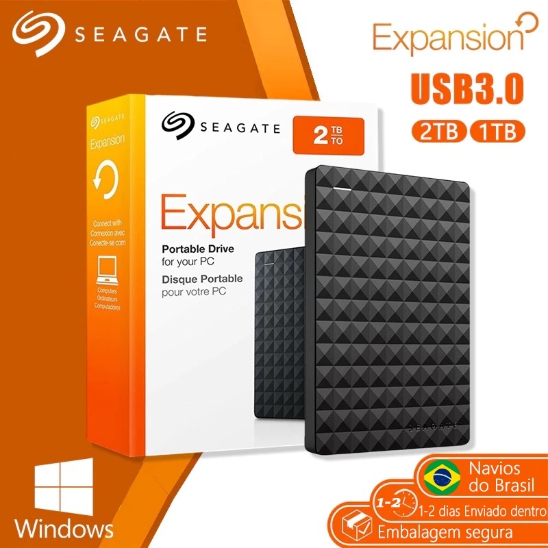 🔥🔥Seagate🔥🔥 HD Externo 1TB/2TB/4TB Expansão USB 3.0 Disco Rígido em Oferta na Shopee