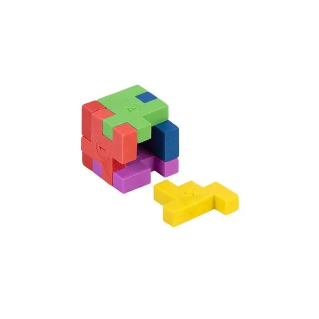 Borracha Tetris Cubo 6 em 1