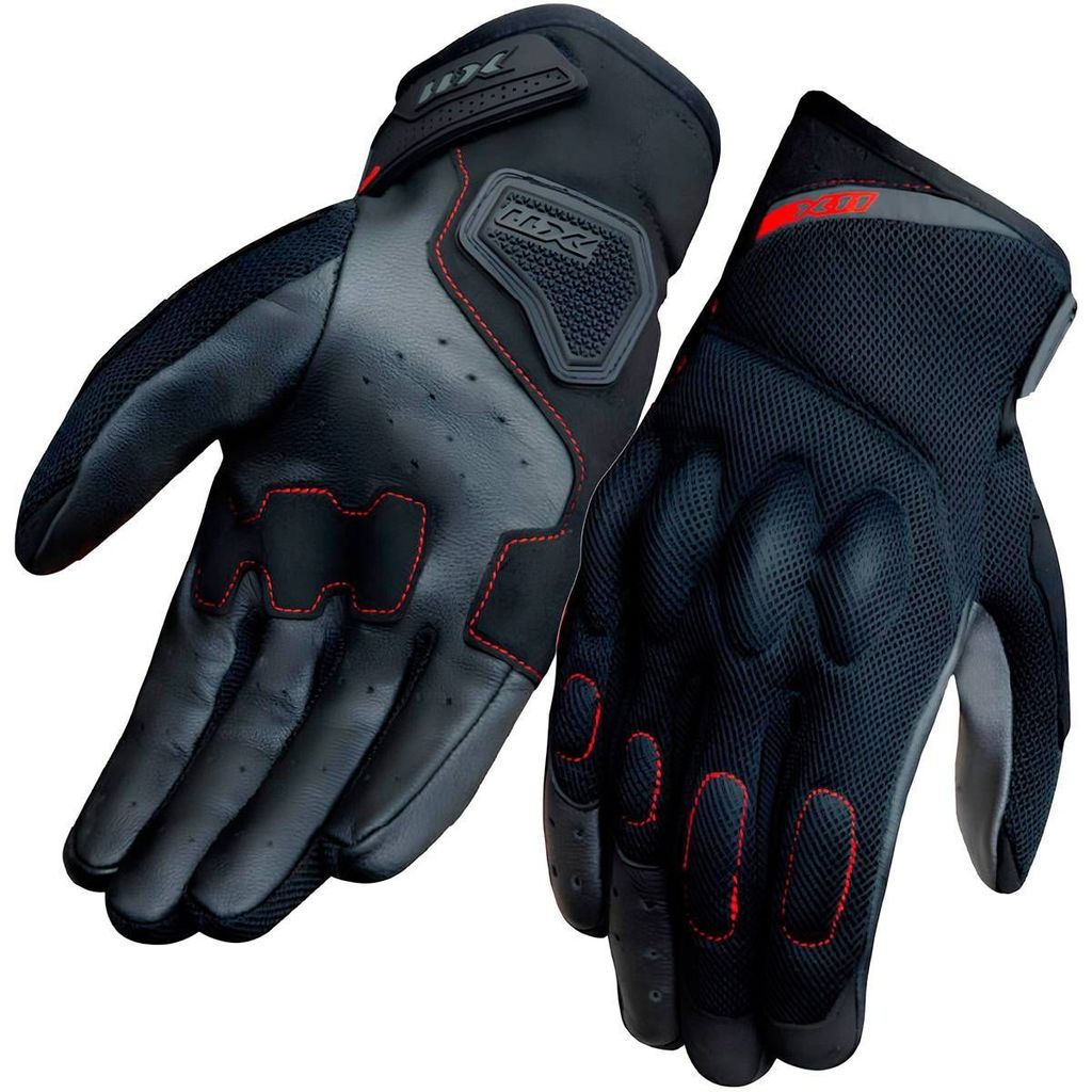 Luva X11 Nitro Air Motoqueiro Curta Ventilada Couro Tecido Proteção Urbana em Oferta na Shopee