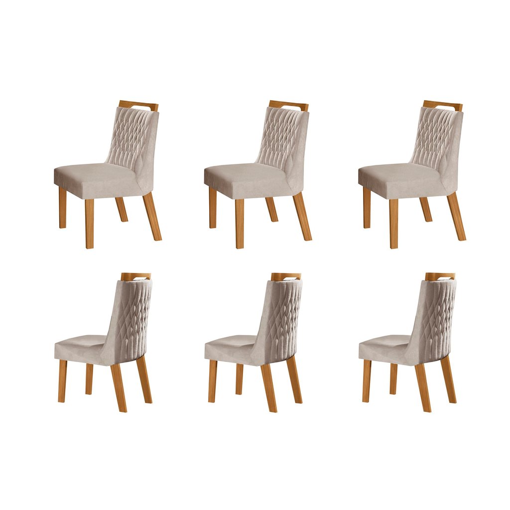 Kit 6 Cadeiras para Sala de Jantar Atena 6 em Oferta na Shopee