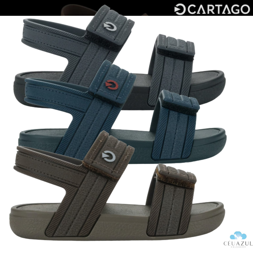 Sandália Menino Cartago Atlanta Baby Tiras Ajustáveis Velcro Conforto Original