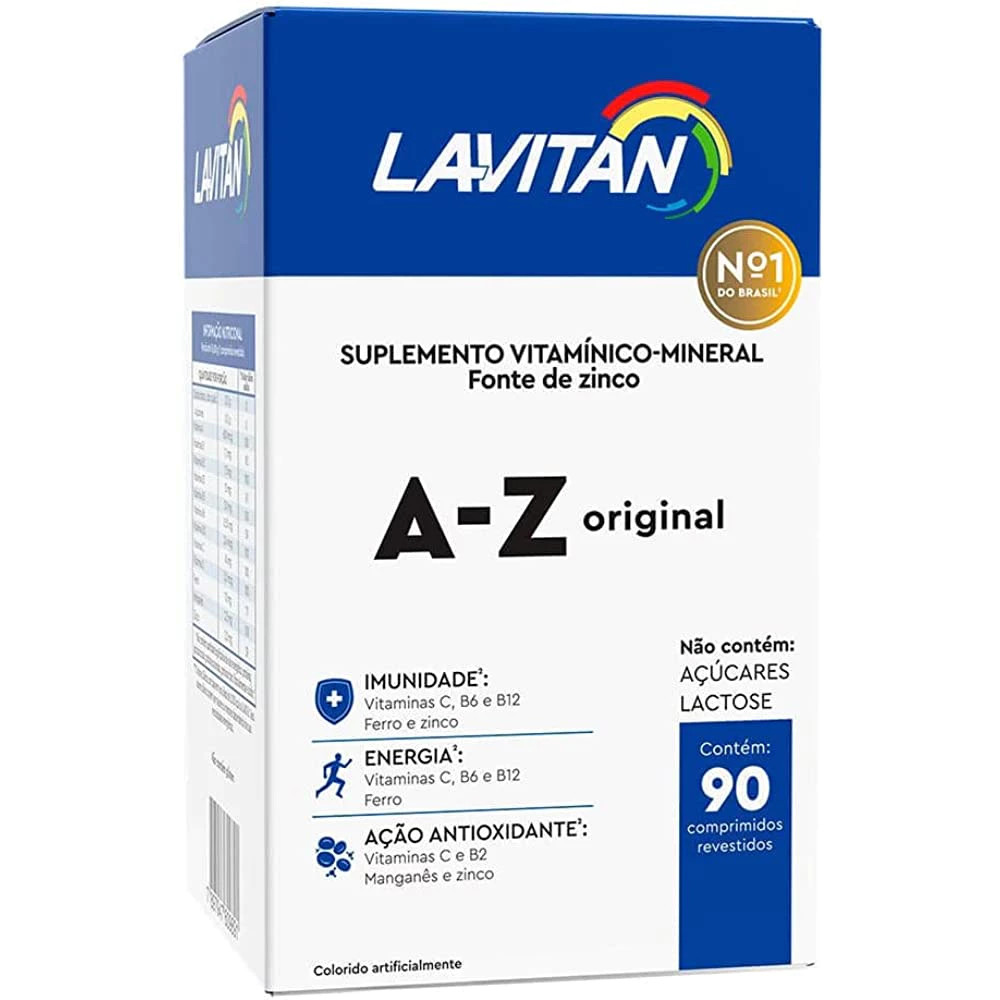 Lavitan AZ Homem 90 CP - Cimed em Oferta na Shopee