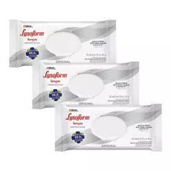 Kit 3 Lenços Umedecidos Desinfetante Lysoform 36un