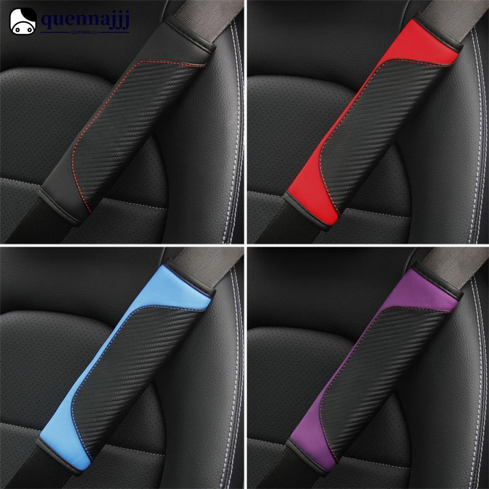 QUENNA Universal 1PC De Fibra Carbono Couro Cinto Segurança Do Carro Capa Auto Cobre Proteção Ombro B3X7
