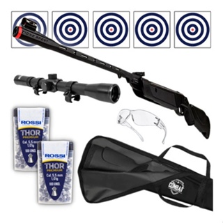 Espingarda Pressão Rossi Dione Sport 5,5 Luneta + Capa em Oferta na Shopee