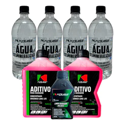 Kit Limpa Radiador Aditivo Concentrado Água Desmineralizada