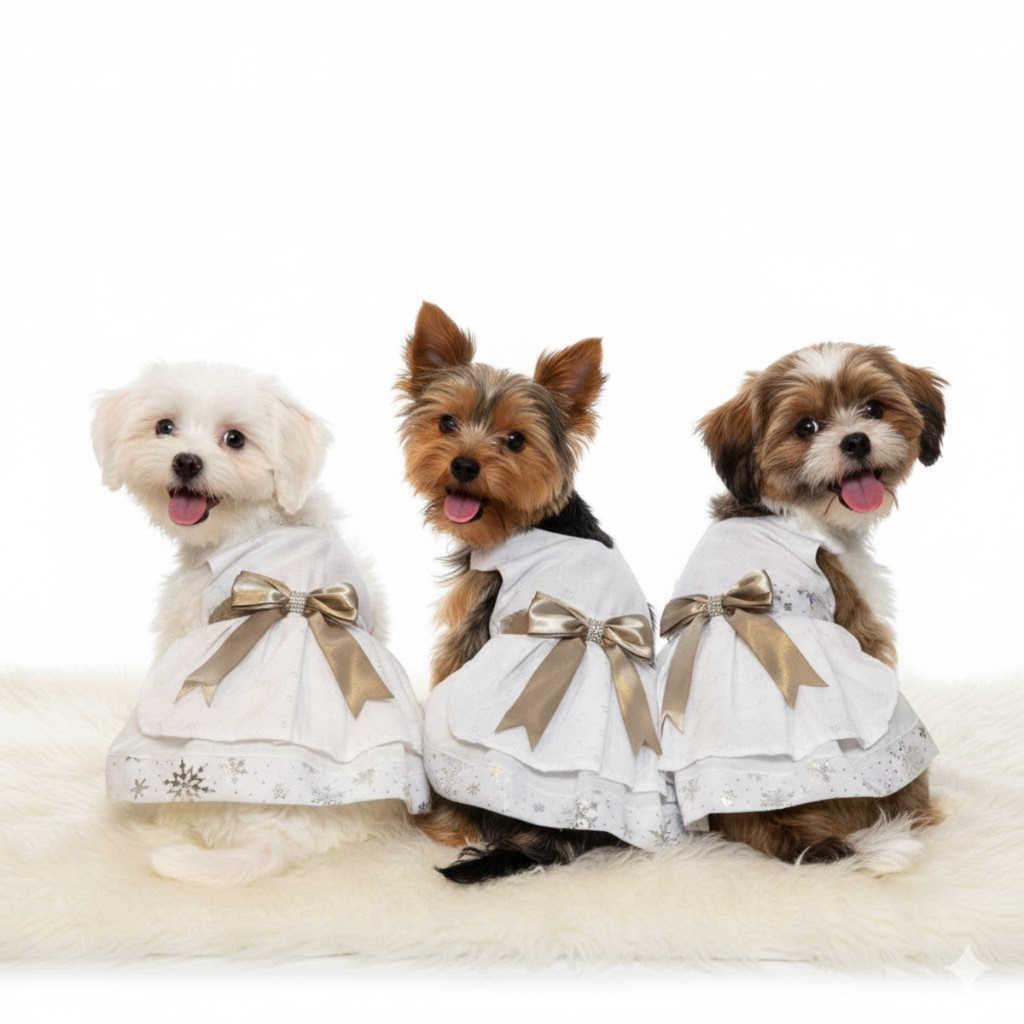 Roupa Pet Natal Fantasia Papai e Mamãe Noel Com Gorro | Cães e Gatos P M G