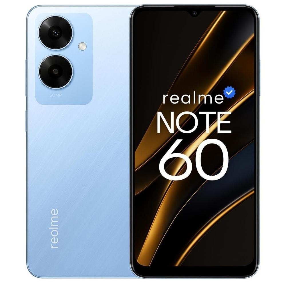 Celular Realme Note 60 128GB Câmera dupla 32MP tela 90Hz 6,74 celular certificação de super resistência IPX54