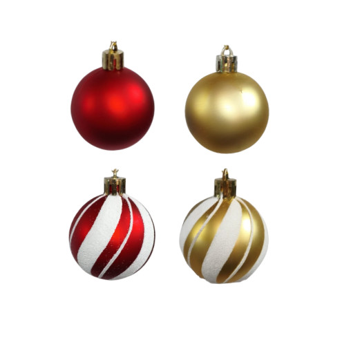 Conjunto de Bolas de Natal - 5cm (10 Unidades)