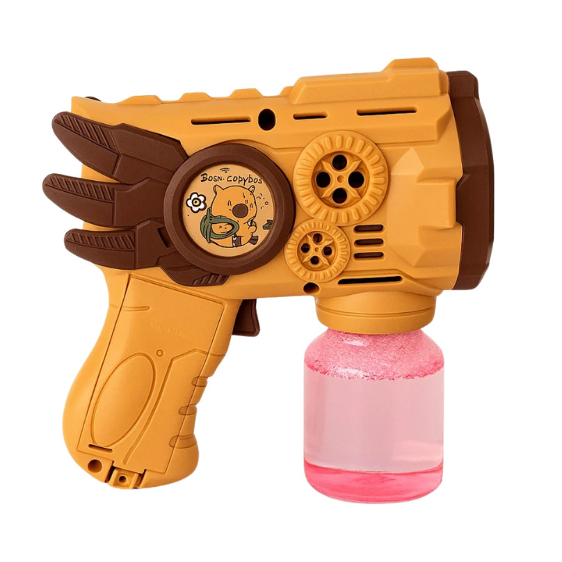 Brinquedo Maquina Bolha De Sabão Capivara Lançador Automatica