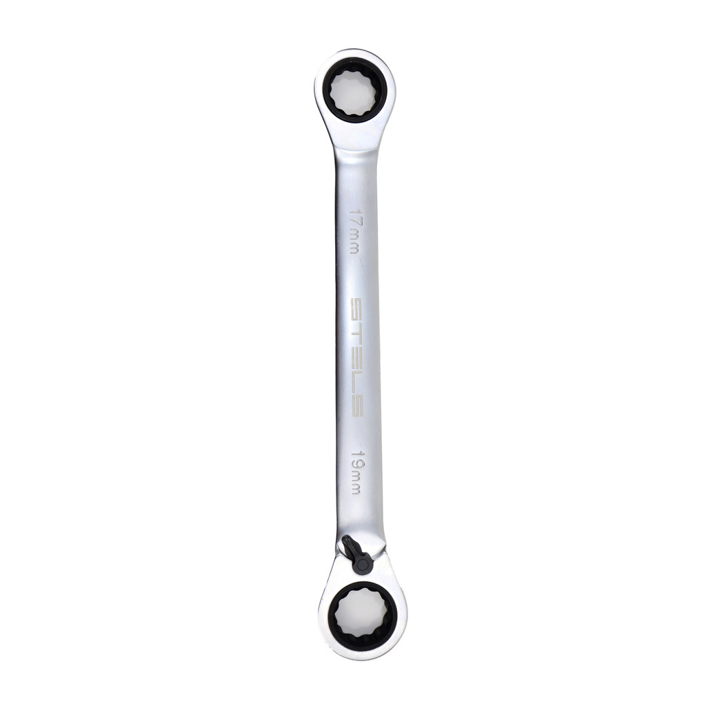 CHAVE ESTRELA COM CATRACA, CROMO VANADIO, CROMADO, 17-19MM, 1PC // STELS