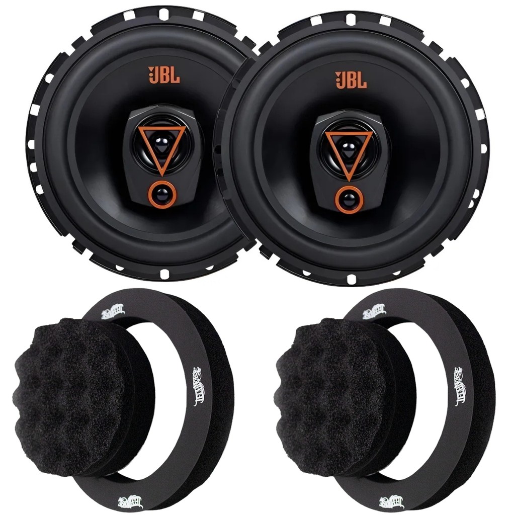 Par JBL 6TRMS80 160W Anéis Acústicos Kit 6 Potente p/ Som Automotivo Portas