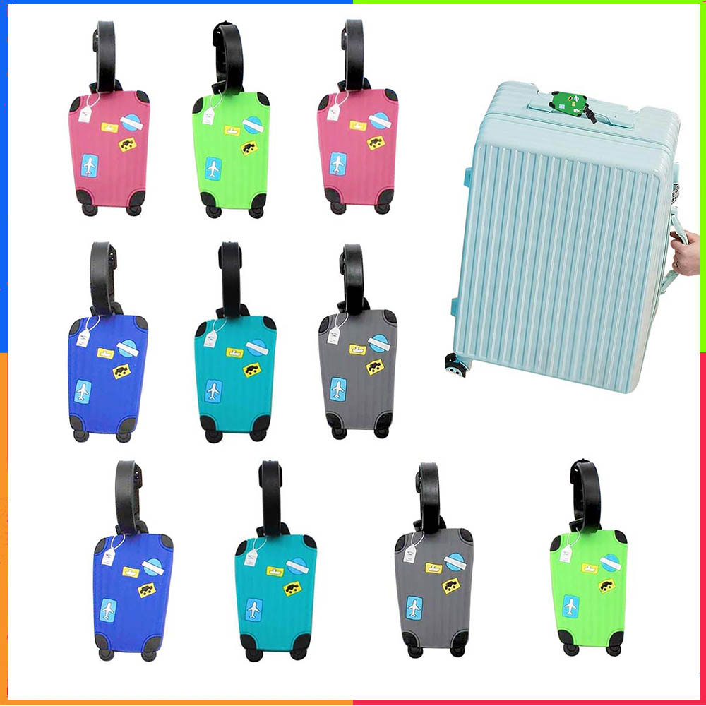 10 etiquetas de bagagem etiqueta de bagagem etiqueta de identificação de bagagem etiqueta de informações de bagagem cor 