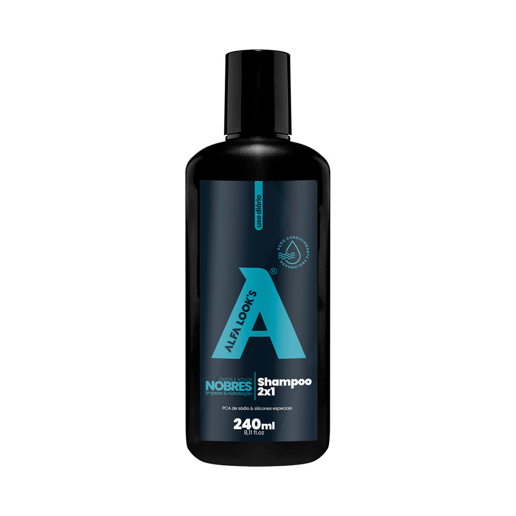 SHAMPOO 2 EM 1 240ML ALFA LOOK'S