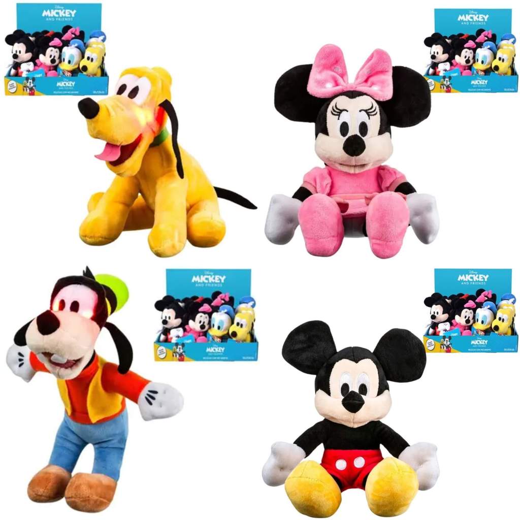 Pelúcia Mickey e Amigos Sortida e Unitária Multikids - BR2201 em Oferta na Shopee
