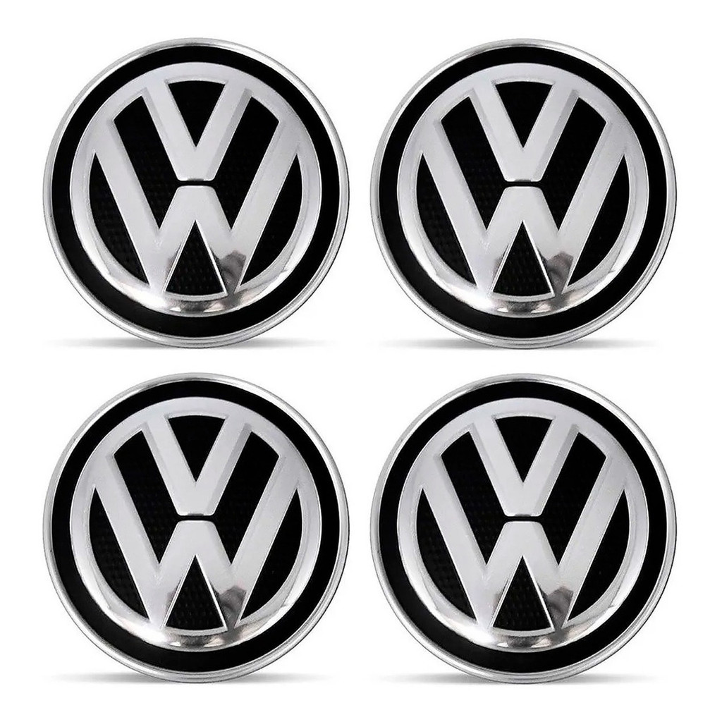 Emblema Resinado Calota Volkswagen Adesivo Carlota 48mm Roda