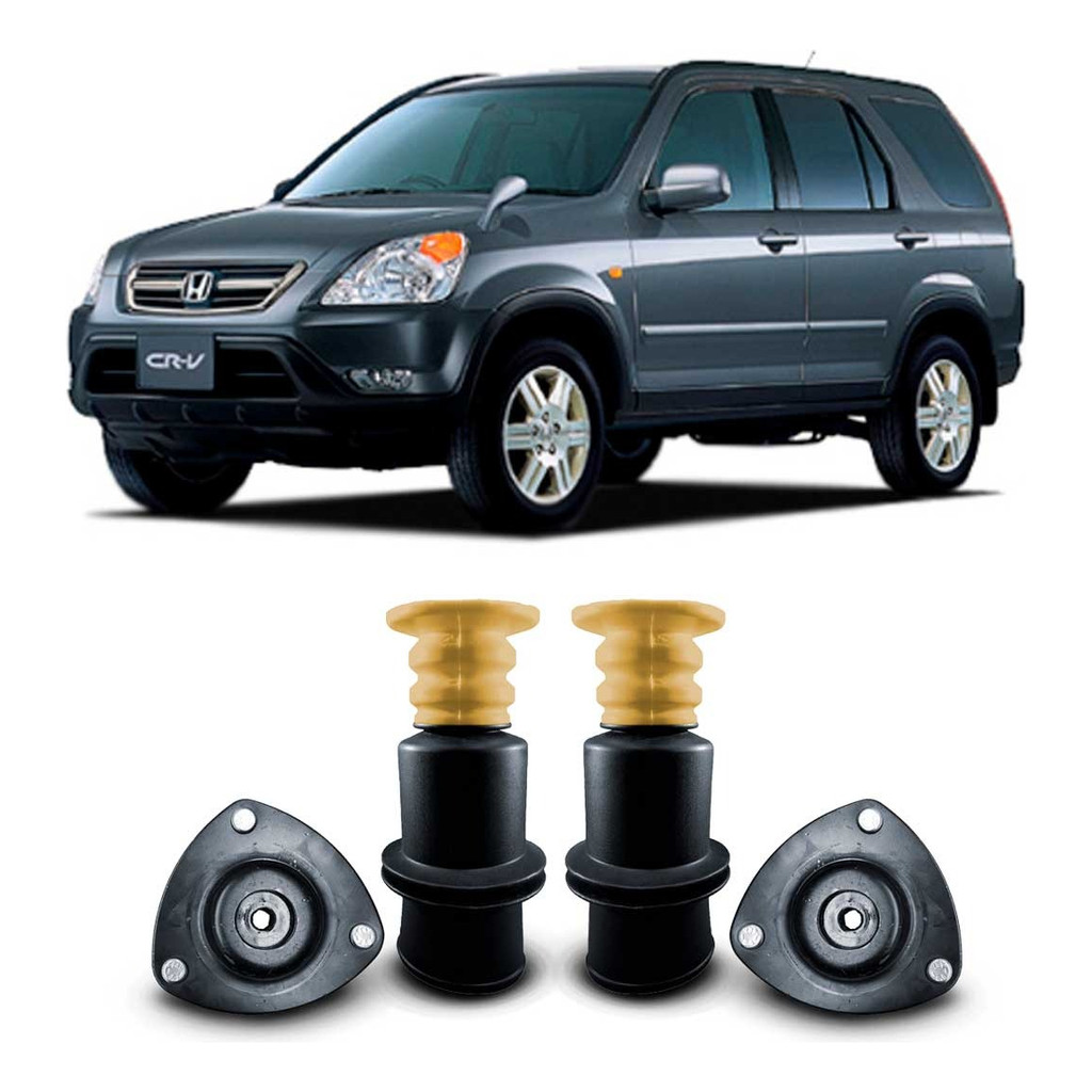 Kit Coxim Batente Coifa Dianteiro Honda Crv 2002 A 2006