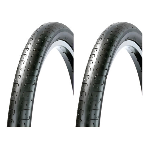 Par Pneu Bicicleta Passeio Mtb Paco Slick Liso Aro 26x1.50 - Preto