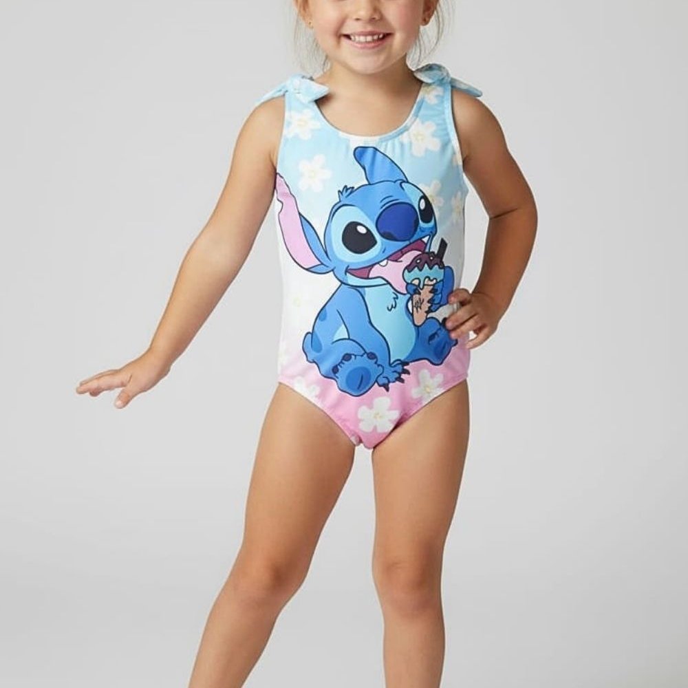 Maiô Infantil Feminino Stitch em Oferta na Shopee