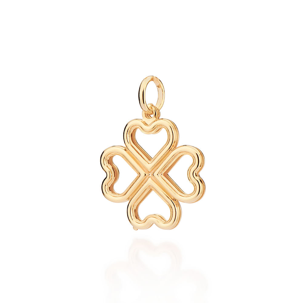 Pingente trevo Rommanel Folheado Ouro 18K 542815