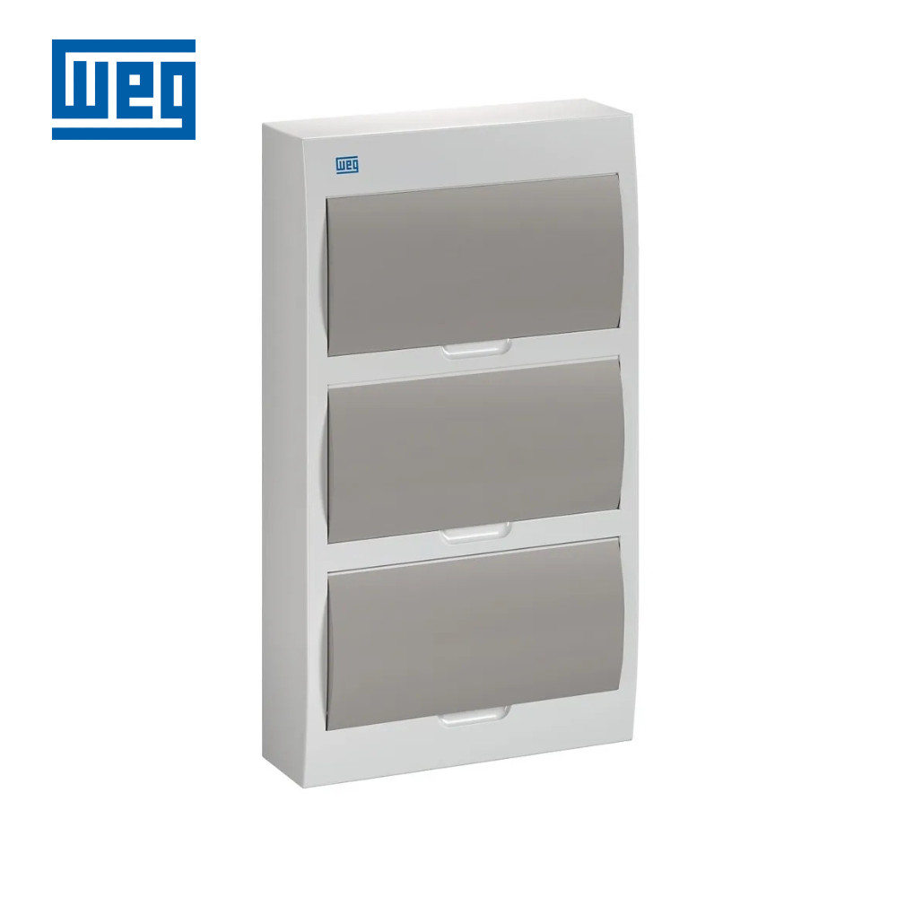QUADRO DE DISTRIBUIÇÃO WEG QDW02-36-FS DE SOBREPOR PARA ATÉ 36 DISJUNTORES