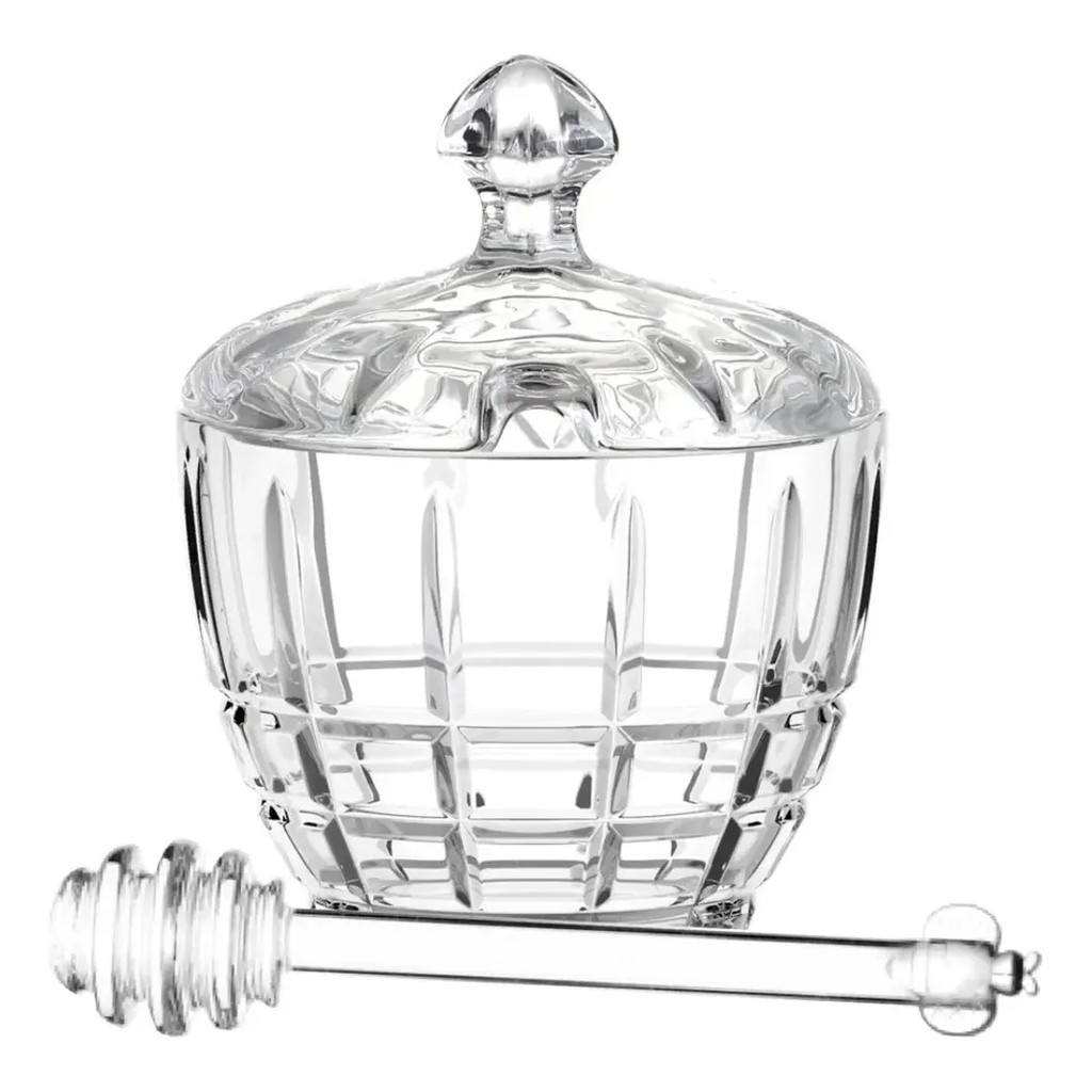 MELEIRA PORTA MEL LISBOA EM VIDRO 8,5x10,8cm MEK em Oferta na Shopee