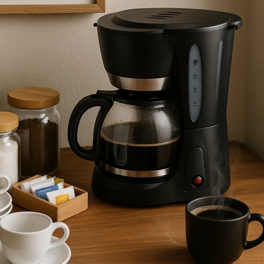 Cafeteira Elétrica 30 Xícaras 127V Preta com Jarra de Vidro e Filtro Permanente