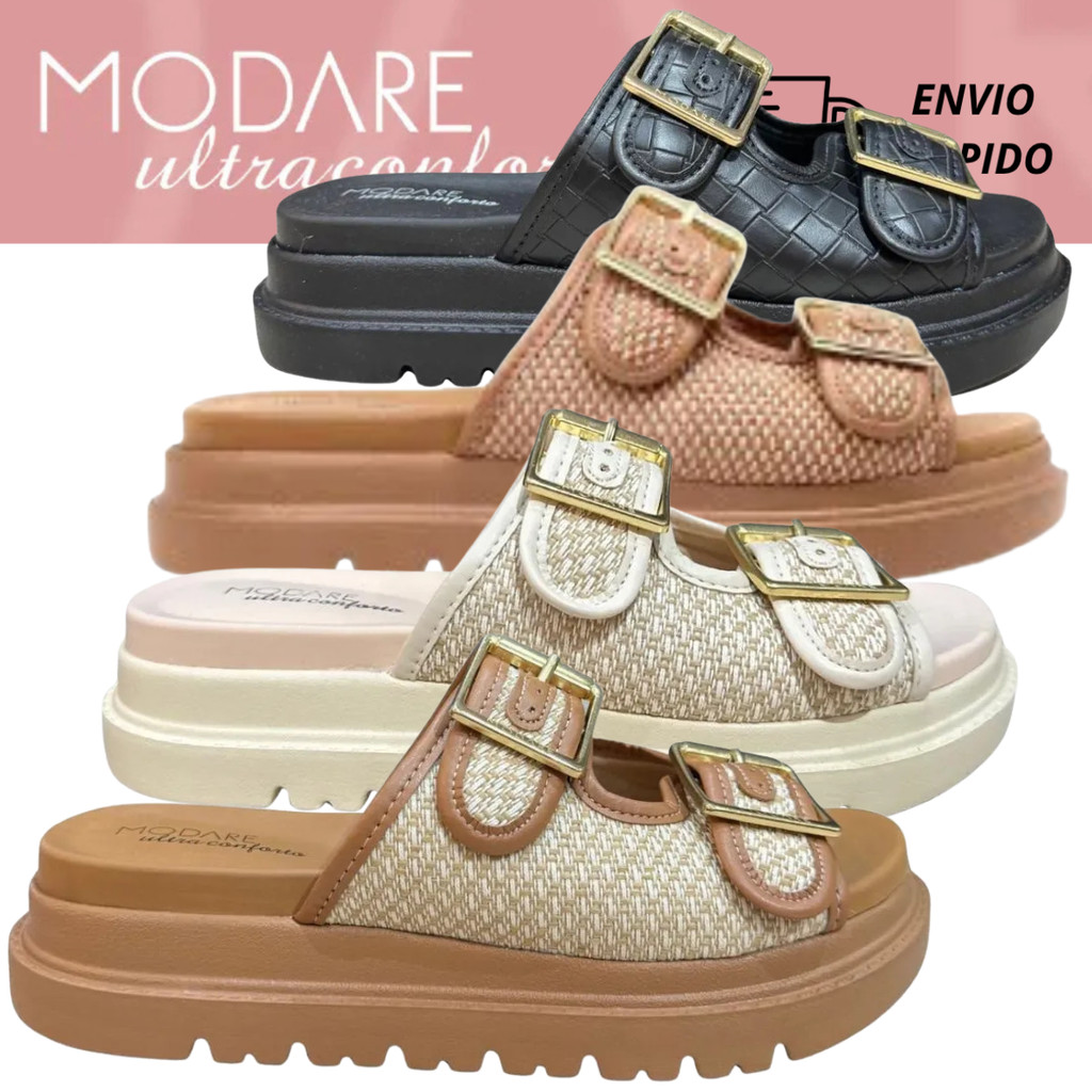 Tamanco Birken Flatform Modare Feminino Confortável e Leve 7200.104 em Oferta na Shopee