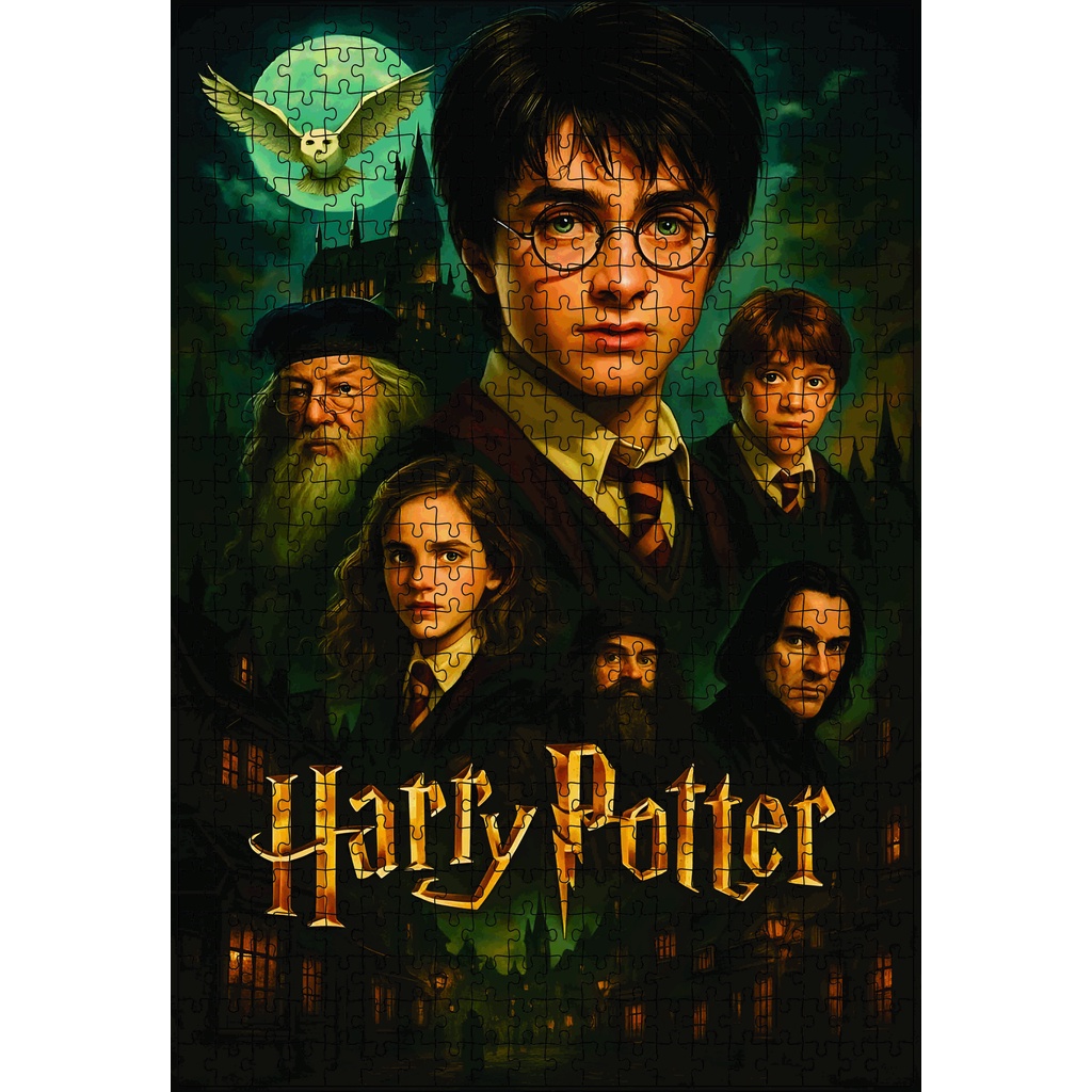 Quebra-cabeça Harry Potter Novo 500 Peças Feito em Madeira (MDF) 32X47 cm Grande em Oferta na Shopee