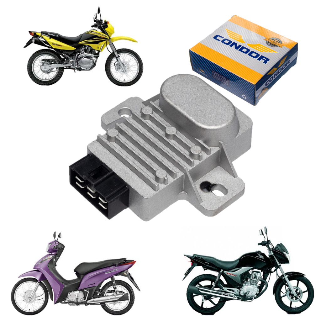 Retificador Regulador Voltagem 12v  Biz 125 Cg Titan Bros 150 2009/2015 Condor Original em Oferta na Shopee