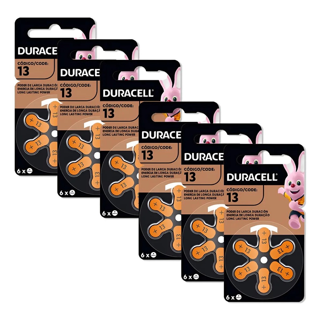 Kit Com 36 Pilhas Auditivas Duracell Nº 13