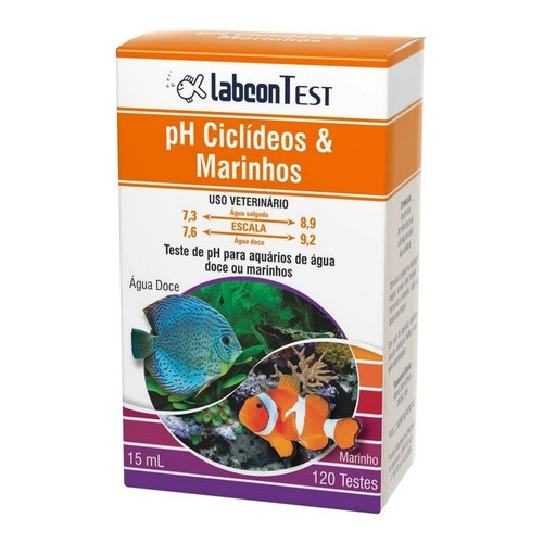 Teste Ph Ciclídeos Marinho Alcon * Labcon