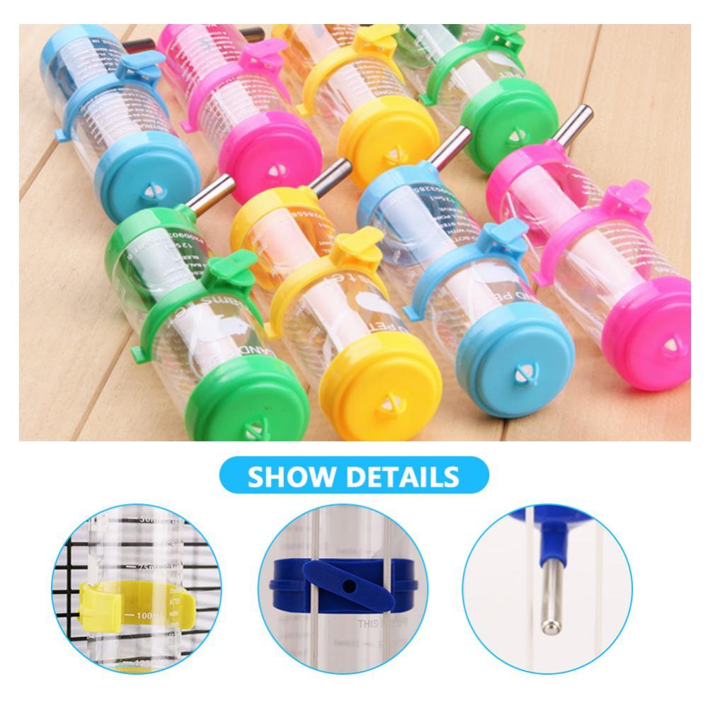 TIMEKEY 80ml/125ml/250ml Bebedouros Automáticos Para Animais De Estimação Bebedor De Hamster Dispensador De Garrafa De Á