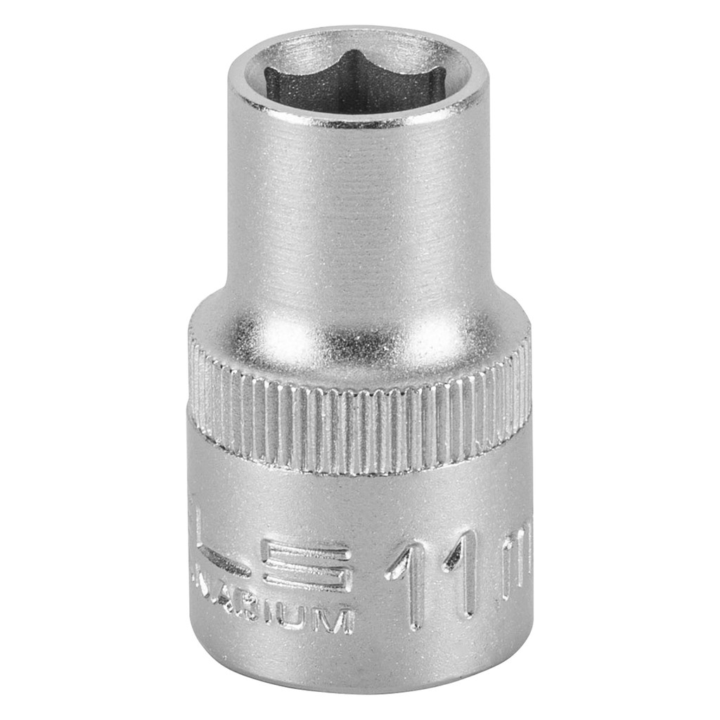 SOQUETE SEXTAVADO ENCAIXE 1/2POL., CRV, 11MM, 1PC STELS em Oferta na Shopee