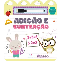 Livro Adição e subtração - Escreva e apague para aprender