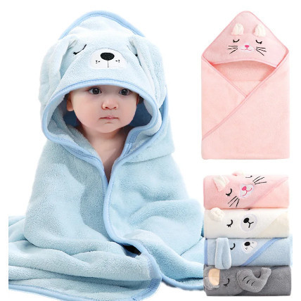 Toalha De Banho Bebê Capuz Roupão Infantil Recém Nascido Criança Bichinho Absorvente em Oferta na Shopee