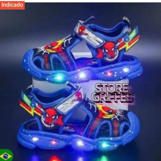 Sandálias Infantis Homem-Aranha de Verão Novo Estilo de Verão à Prova de Pontapés DONA DAS GRIFFES