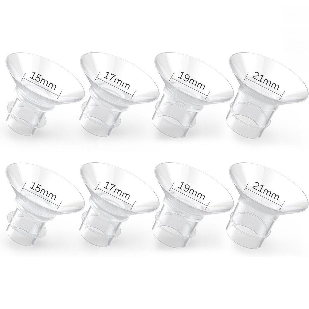 Inserções de Flange 15/17/19/21mm Acessório de Substituição para Bomba de Amamentação Adequado para YOUHA/Bebebao/Momcoz