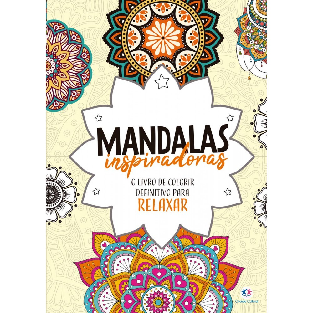 Livro Mandalas Inspiradoras - Livro de colorir e relaxar mandalas em Oferta na Shopee