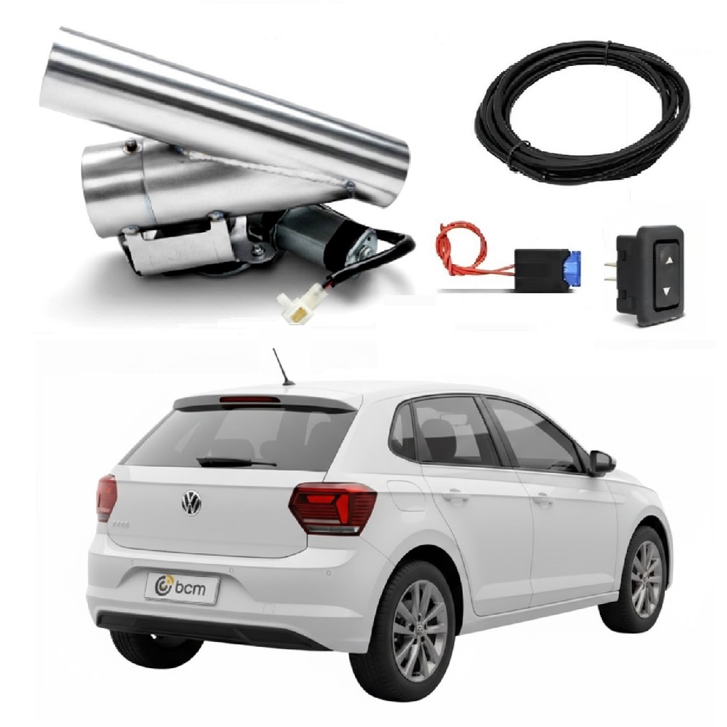 Difusor Escapamento Inox Volkswagen Polo Hatch Ronco Esportivo Botão