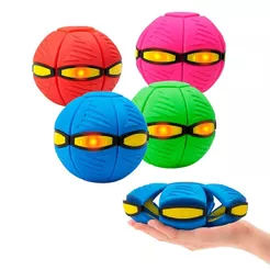 Bola Interativa Mágica Brinquedo Bolinha Pula p/ Cachorro Pet Grande Mola Super Ball Disco Voador
