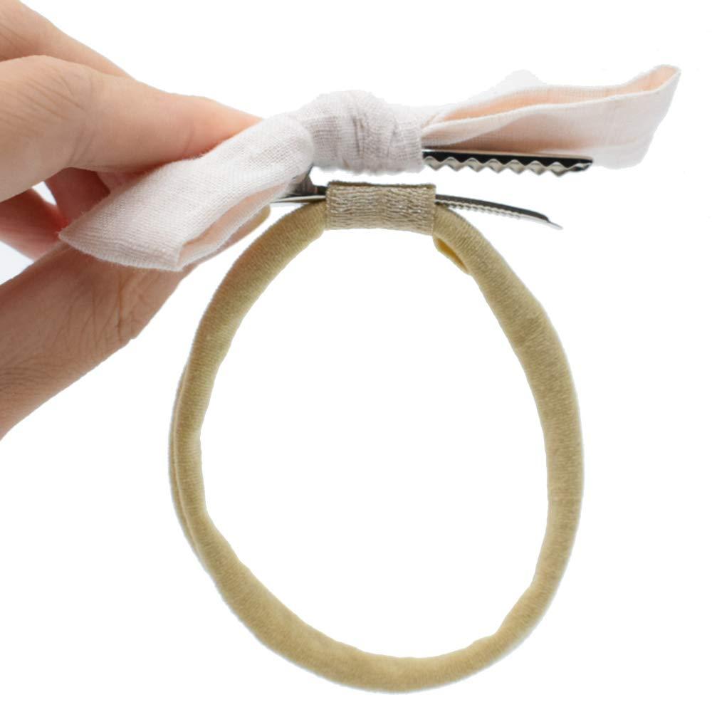 Faixas de Cabelo de Nylon Super Macias e Intercambiáveis para Bebês e Crianças, Alta Elasticidade, 15 Peças para Artesan