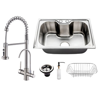 Cuba cozinha gourmet com completa acessórios 60 X 42 CM + Torneiras Com Saída De Filtro inox 304 em Oferta na Shopee