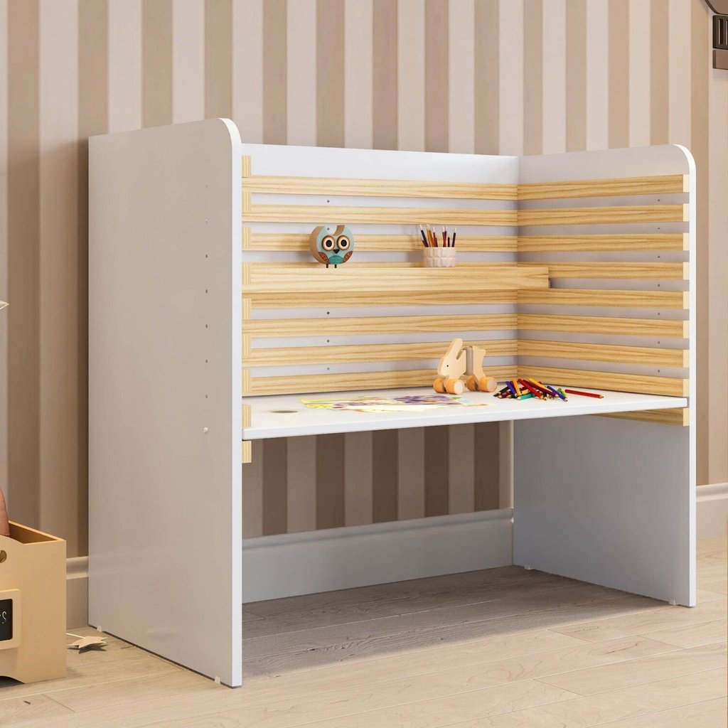 Escrivaninha Mesa Escritório Infantil e Juvenil Evolutiva wave Casatema MadeiraOriginals em Oferta na Shopee