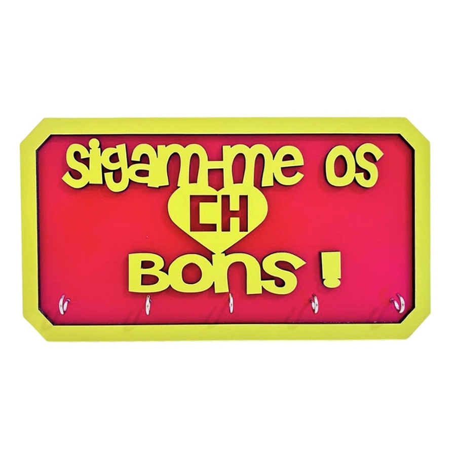 Porta Chaves Chapolin Colorado MDF 25x13