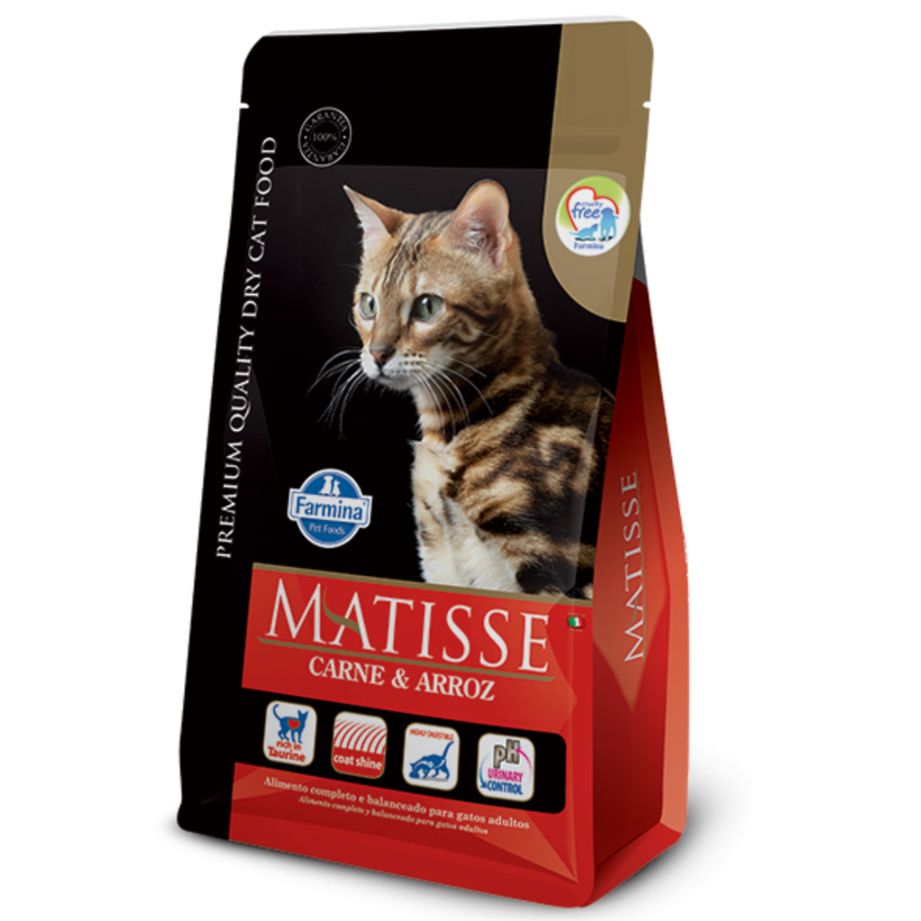 Ração Matisse para Gatos Adultos Sabor Carne e Arroz 2,0kg