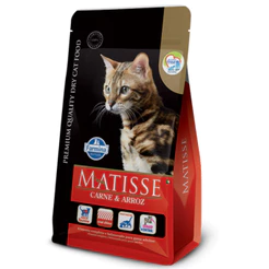 Ração Matisse para Gatos Adultos Sabor Carne e Arroz 2,0kg