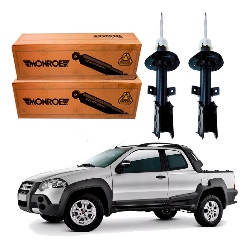 Par Amortecedor Dianteiro Strada Adventure 1.8 2008 A 2018 em Oferta na Shopee