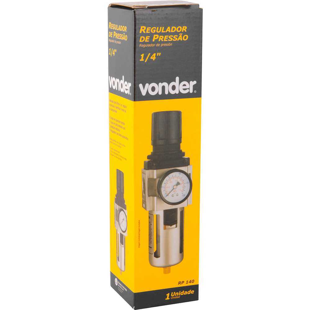 Filtro Regulador de Pressão 1/4" Dreno Automático RP140 Vonder em Oferta na Shopee